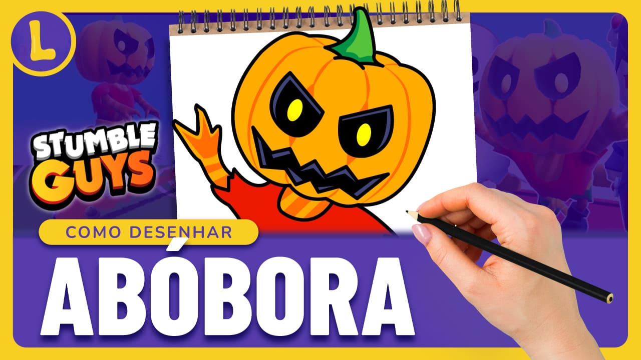 Como DESENHAR a ABÓBORA do STUMBLE GUYS (PASSO A PASSO)