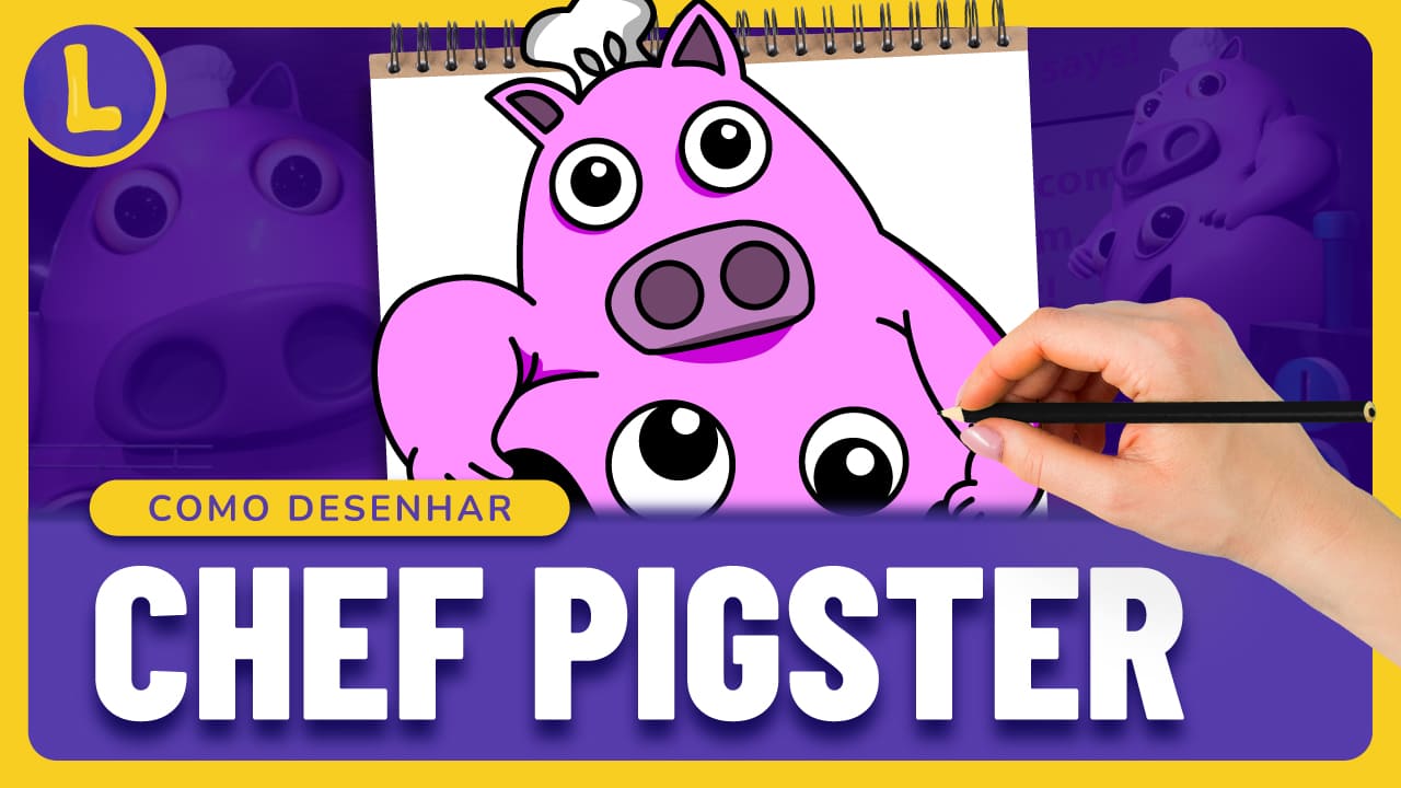 Como DESENHAR o CHEF PIGSTER do GARTEN OF BANBAN (PASSO A PASSO)