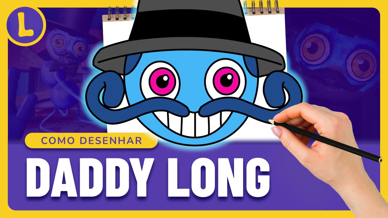 Como DESENHAR o DADDY LONG LEGS do POPPY PLAYTIME (PASSO A PASSO)