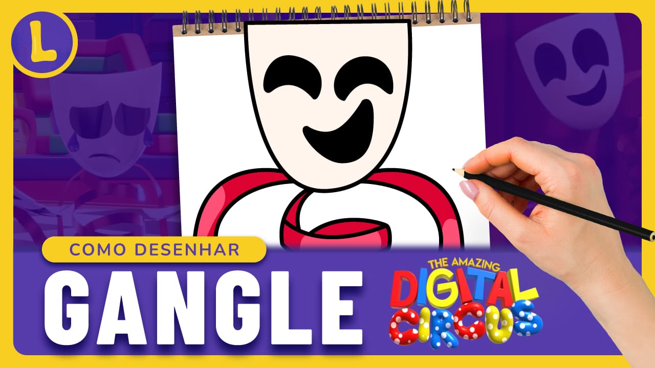 Como DESENHAR a GANGLE do THE AMAZING DIGITAL CIRCUS (PASSO A PASSO)