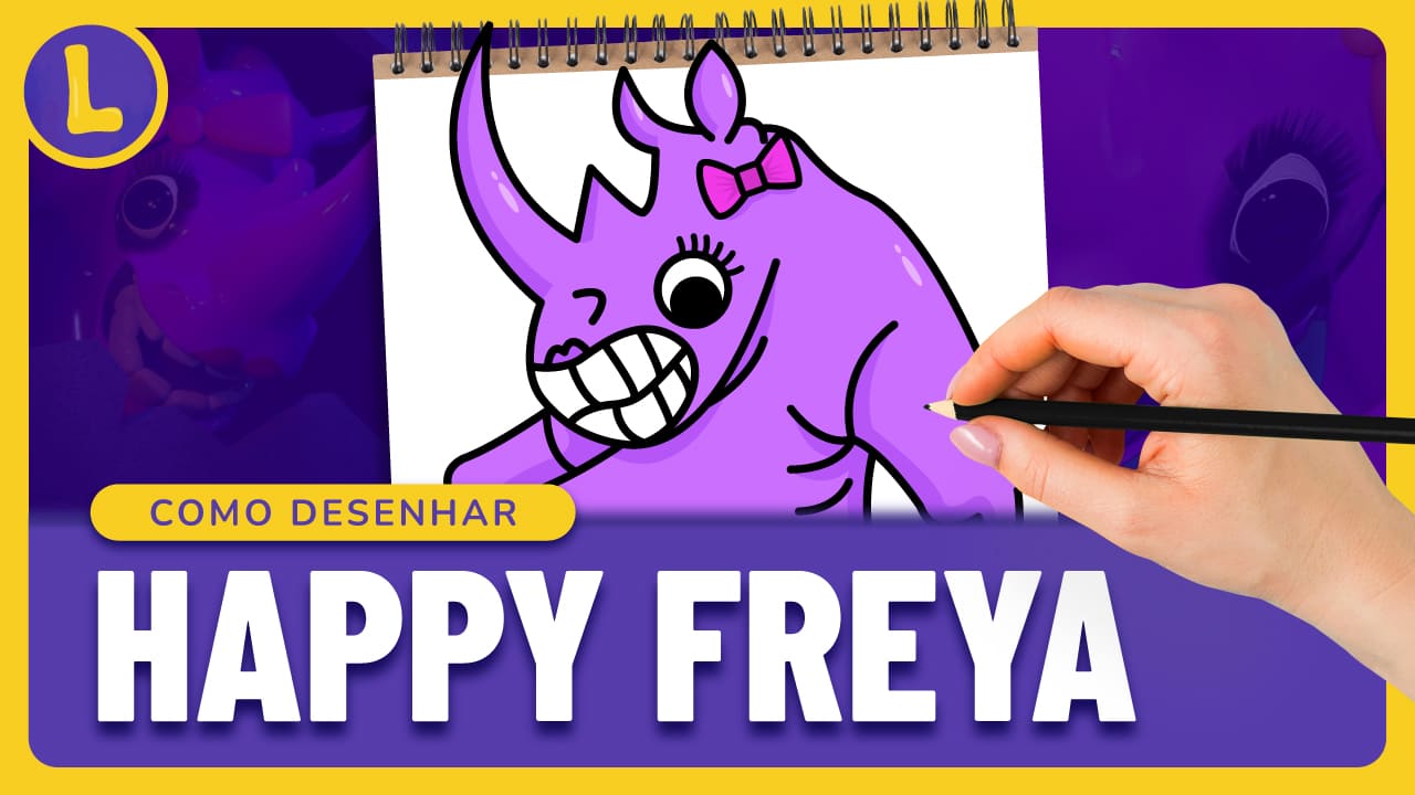 Como DESENHAR a HAPPY FREYA do GARTEN OF BANBAN (PASSO A PASSO)