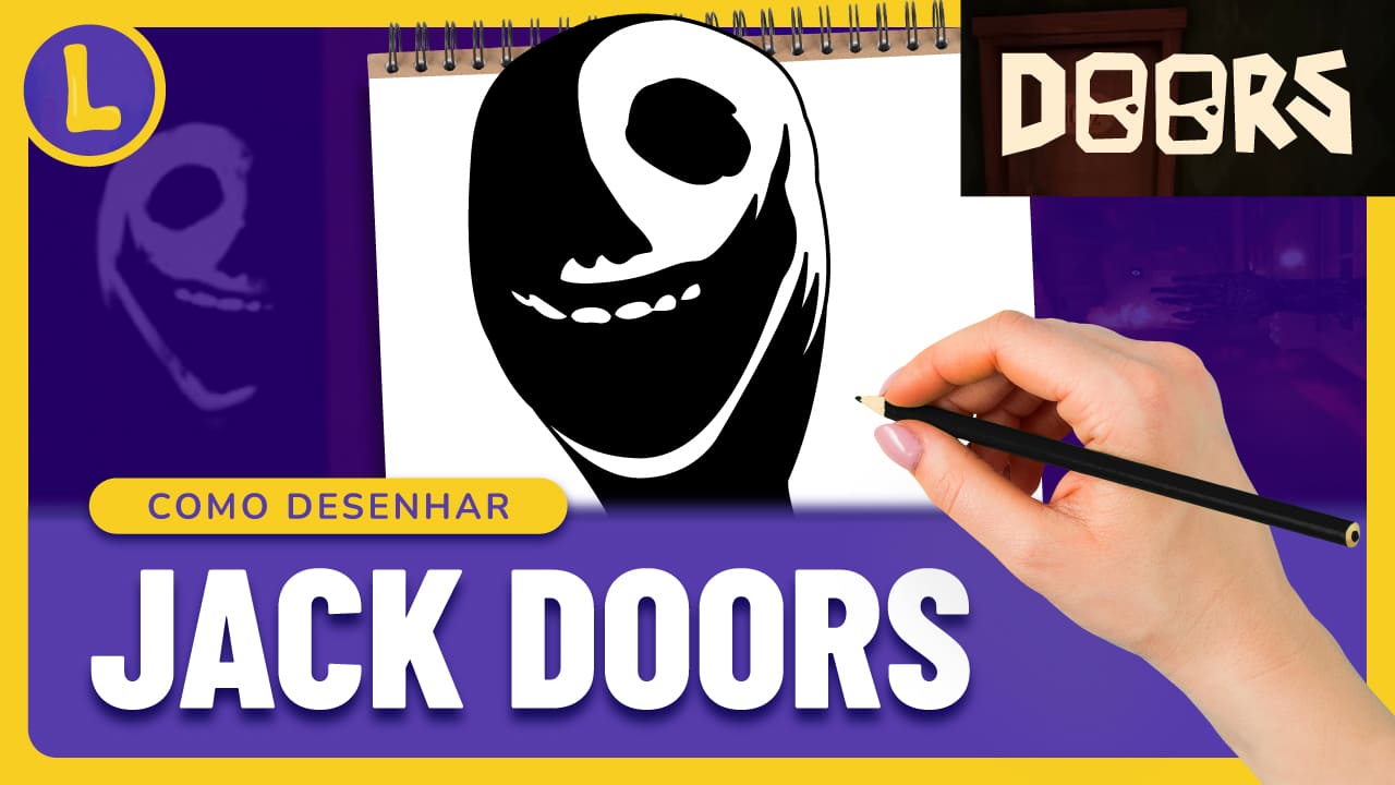 Como DESENHAR o JACK do DOORS (ROBLOX)