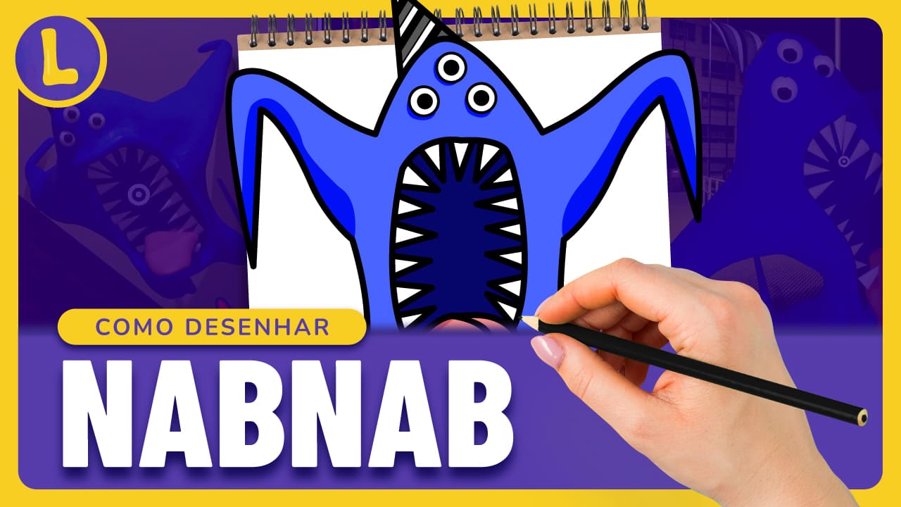Como DESENHAR o NAB NAB do GARTEN OF BANBAN (PASSO A PASSO)