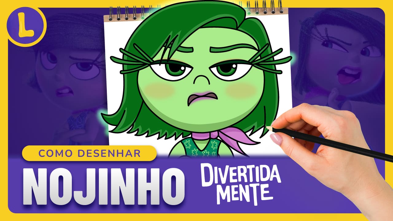 Como DESENHAR a NOJINHO de DIVERTIDAMENTE (PASSO A PASSO)