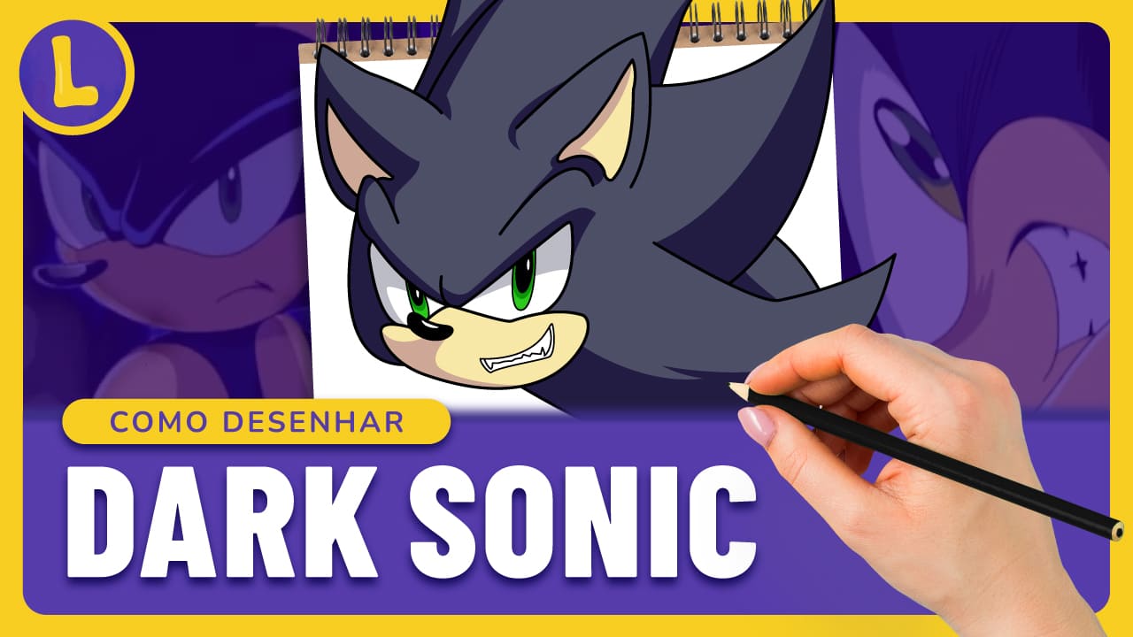 como-desenhar-o-dark-sonic-passo-a-passo