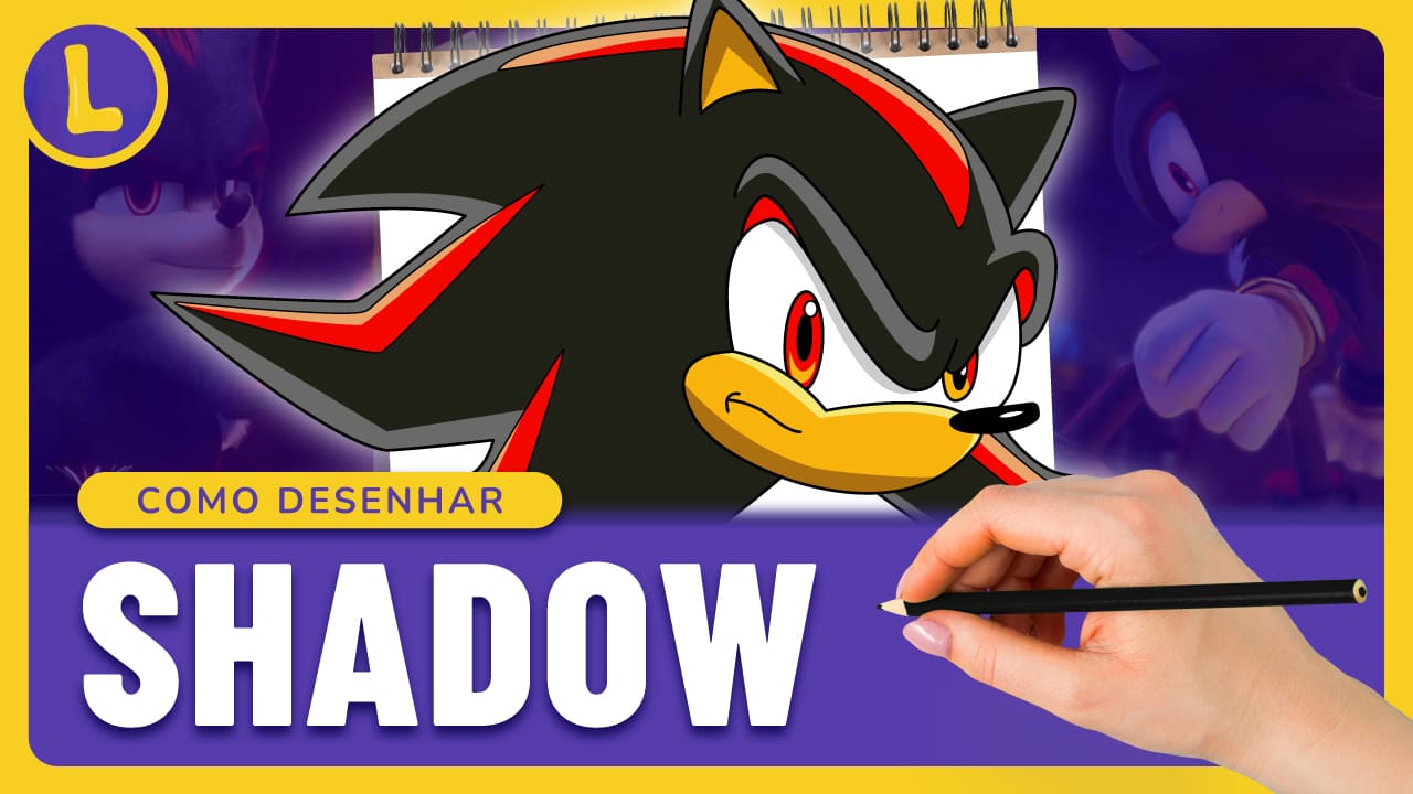 Como DESENHAR o SHADOW The Hedgehog (PASSO A PASSO)