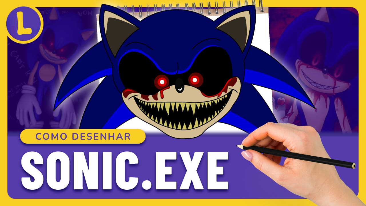 como-desenhar-o-sonic-exe-passo-a-passo