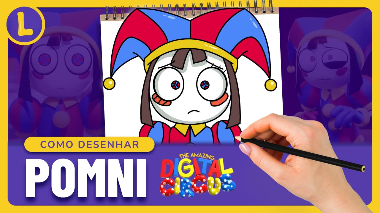 Como DESENHAR a POMNI do THE AMAZING DIGITAL CIRCUS (PASSO A PASSO)
