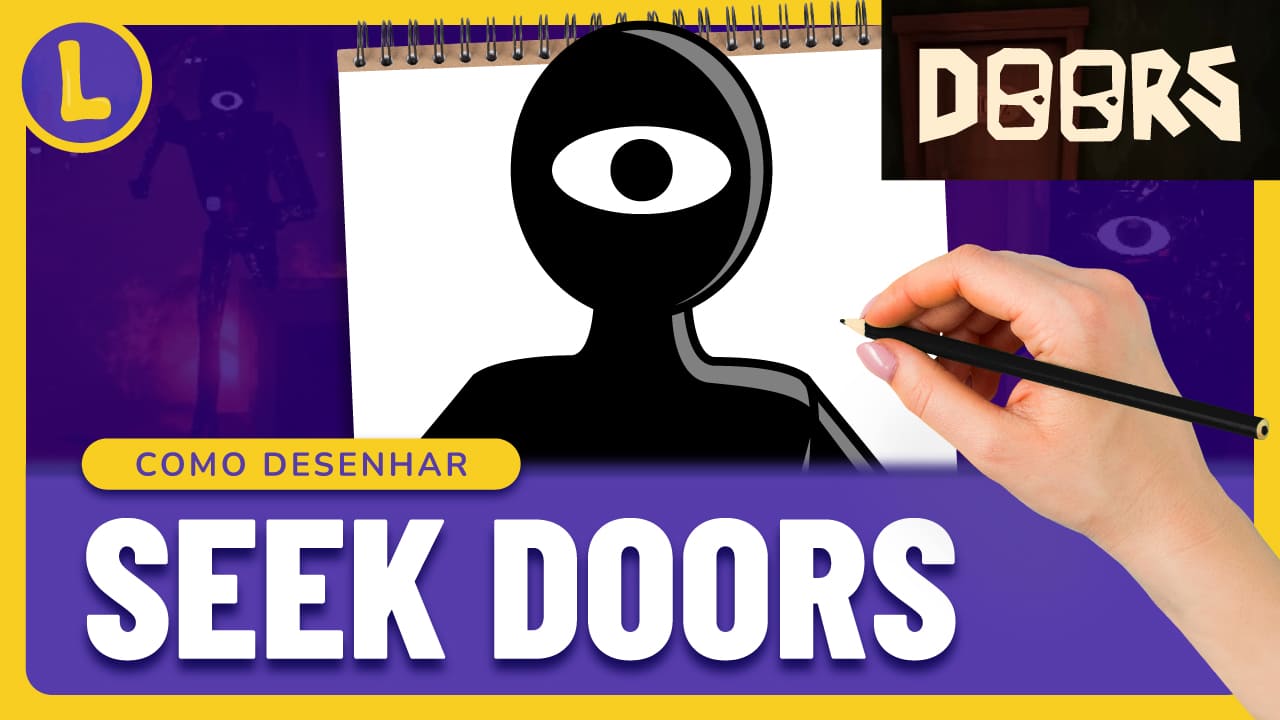Como DESENHAR o SEEK do DOORS (ROBLOX)